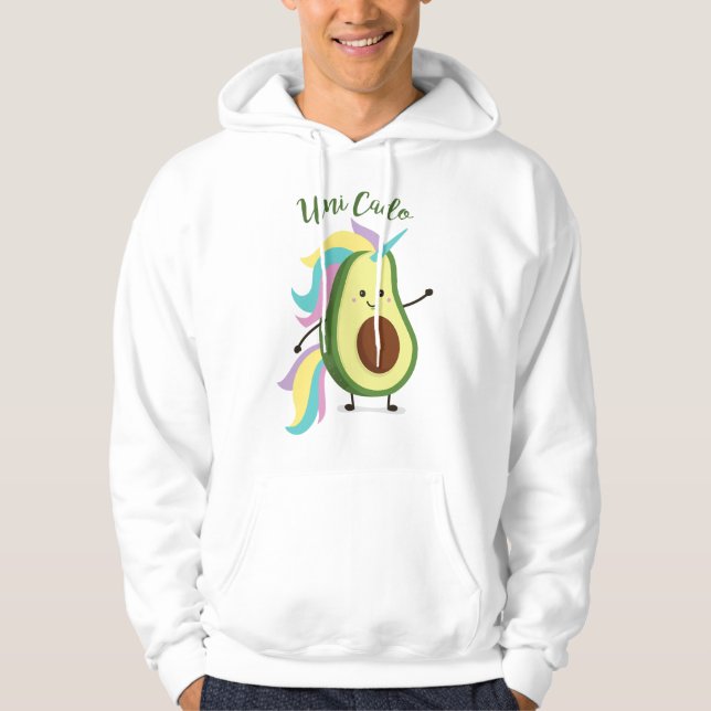 Veste À Capuche Uni Cado Licorne Anniversaire Avocat (Devant)