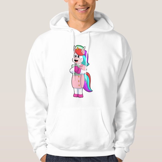 Veste À Capuche Unicorne comme infirmière (Devant)