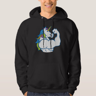 Veste À Capuche Unicorne musculaire - Funny Magical Fitness Bodybu