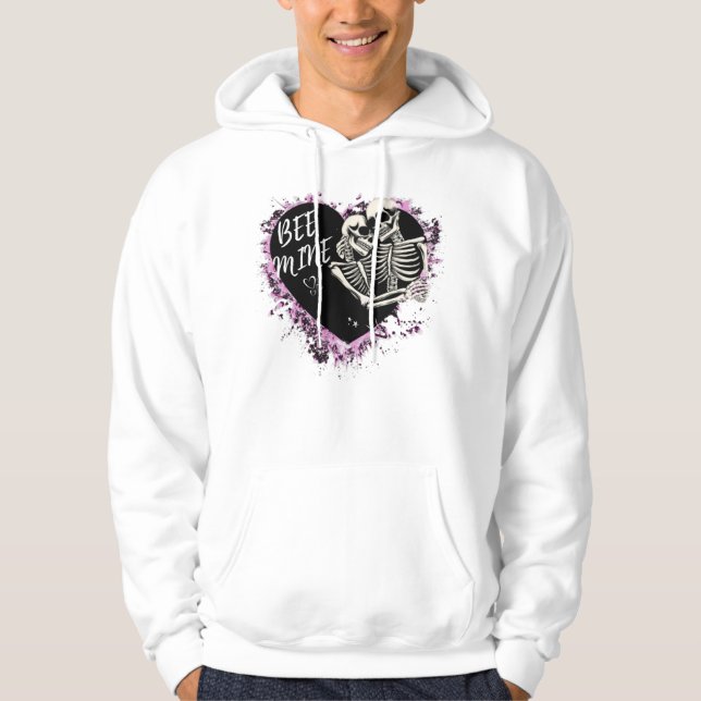 Veste À Capuche Unisex hoodie with a charming couple design (Devant)