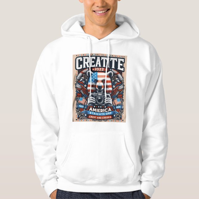 Veste À Capuche United States Trendy Hoodie – Premium Streetwear  (Devant)