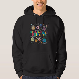 Veste À Capuche Univers neurodivers espace planète Sensibilisation
