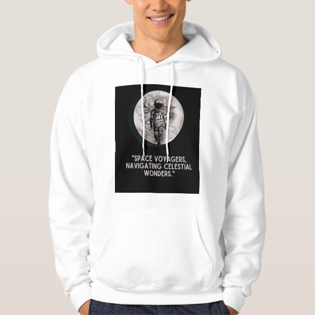 Veste À Capuche univers, VOYAGEURS SPATIAUX (Devant)