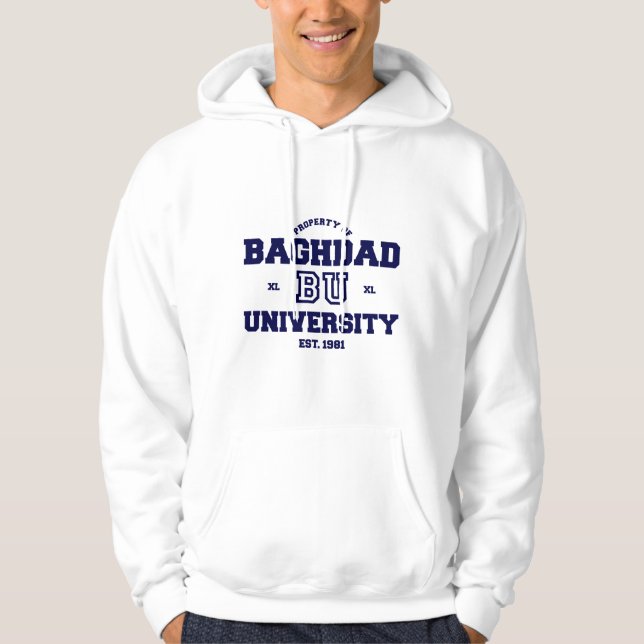 Veste À Capuche Université de Bagdad (Devant)