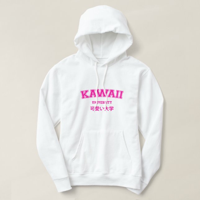 VESTE À CAPUCHE UNIVERSITÉ DE KAWAII (Design devant)