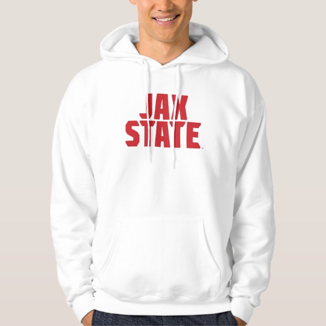 Veste À Capuche Université d'État de Jacksonville JAX STATE Rouge  (Devant)