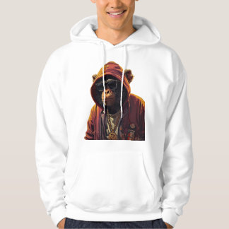 Veste À Capuche Urban Chimp – Cool Chimpanzee with Hoodie and Gold
