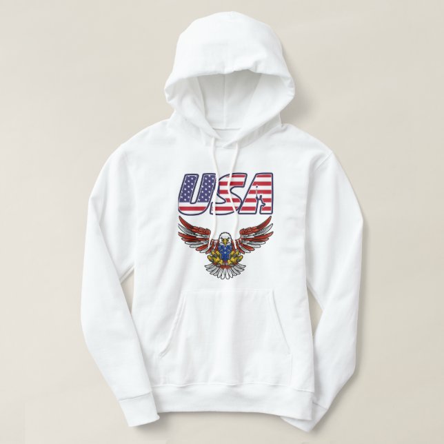 VESTE À CAPUCHE USA (Design devant)