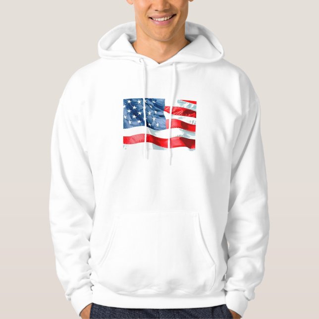 VESTE À CAPUCHE USA (Devant)