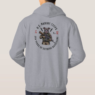 Veste À Capuche USMC 250 Years of Badassery Camo Dog Hoodie