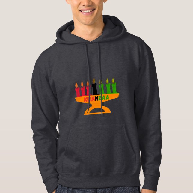 Veste À Capuche vacances à kwanzaa (Devant)