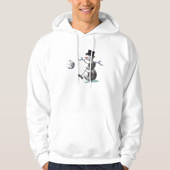 Veste À Capuche Vacances de Noël du football (Devant)