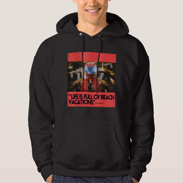 Veste À Capuche Vacances Plage Vacances Survie Jeu (Devant)