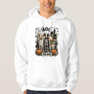 Veste À Capuche Vache de Halloween Moo ou Boo