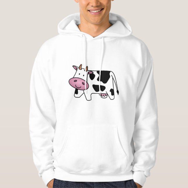 Veste À Capuche Vache heureuse (Devant)