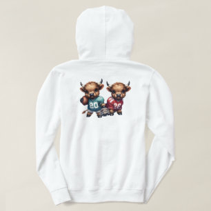 Veste À Capuche Vaches des Highlands et Football