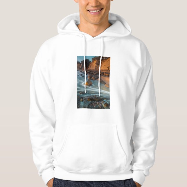 Veste À Capuche Vague le long de la plage, Californie (Devant)