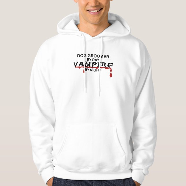 Veste À Capuche Vampire de Groomer de chien par nuit (Devant)