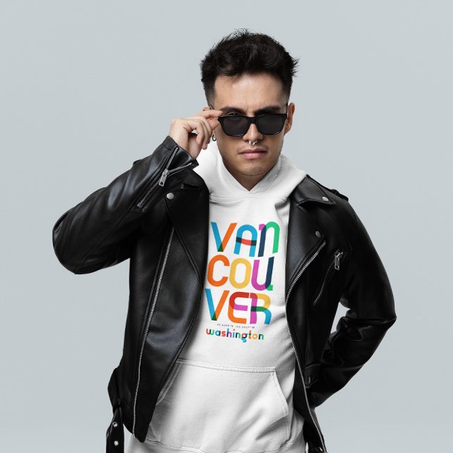 Veste À Capuche Vancouver Washington Mid Century, Pop Art, (Créateur téléchargé)