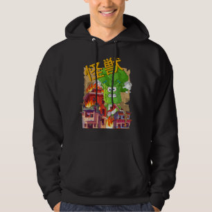 Veste À Capuche Vaporwave Glitch Style esthétique Végétarien Ville