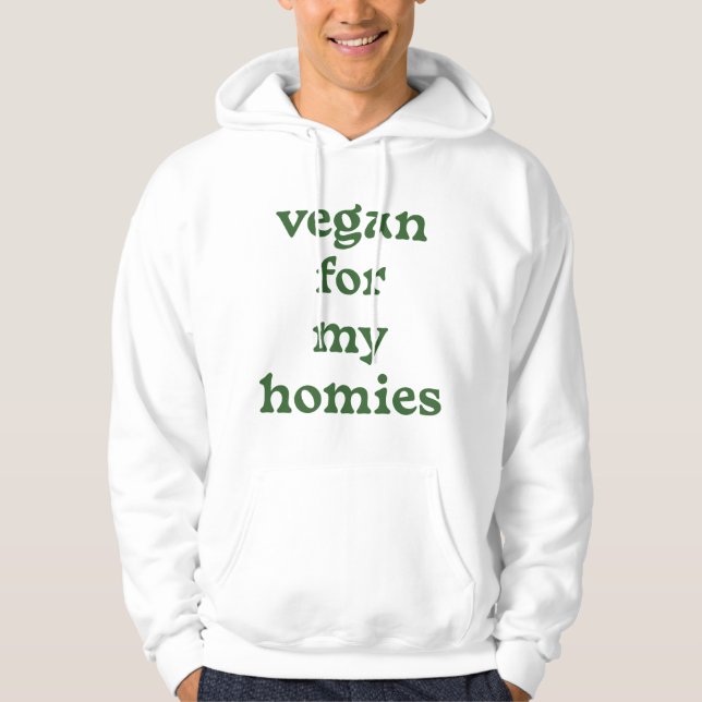 Veste À Capuche Vegan pour mes amis (Devant)