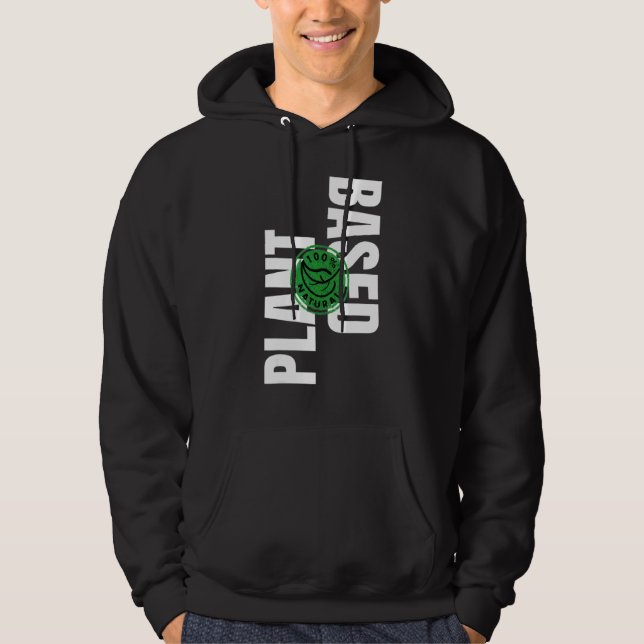 Veste À Capuche Végétalien Végétarien à Base de Plantes  3 (Devant)