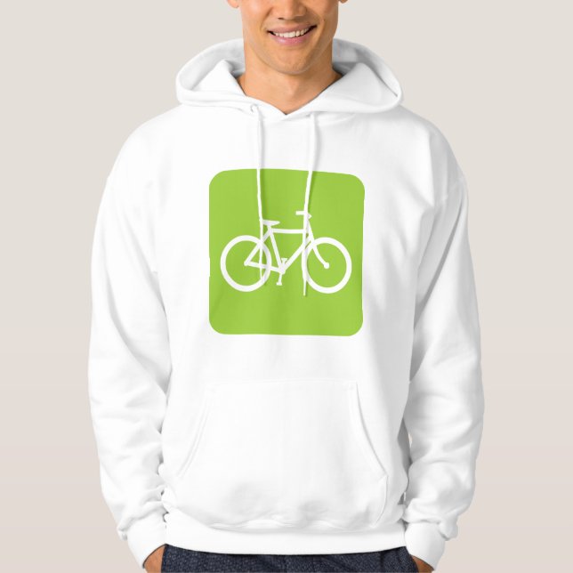 Veste À Capuche Vélo - Martian Green (Devant)