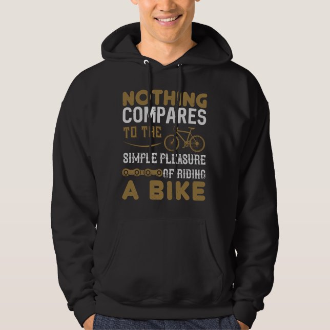 Veste À Capuche Vélo - Rien ne vaut le vélo (Devant)