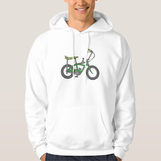 Veste À Capuche Vélo vert de muscle (Devant)