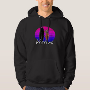 Veste À Capuche Ventura CA Surfer Surf Vêtements Hommes Femmes Gra
