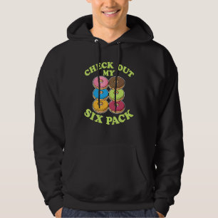 Veste À Capuche Vérifiez Mon Gâteau Donut Six Pack Pun Pour Homme