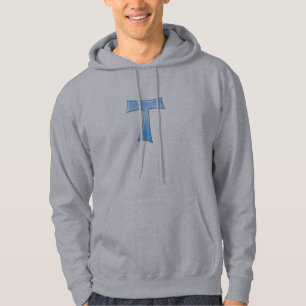 Veste À Capuche Verre bleu Look Franciscan Tau Cross