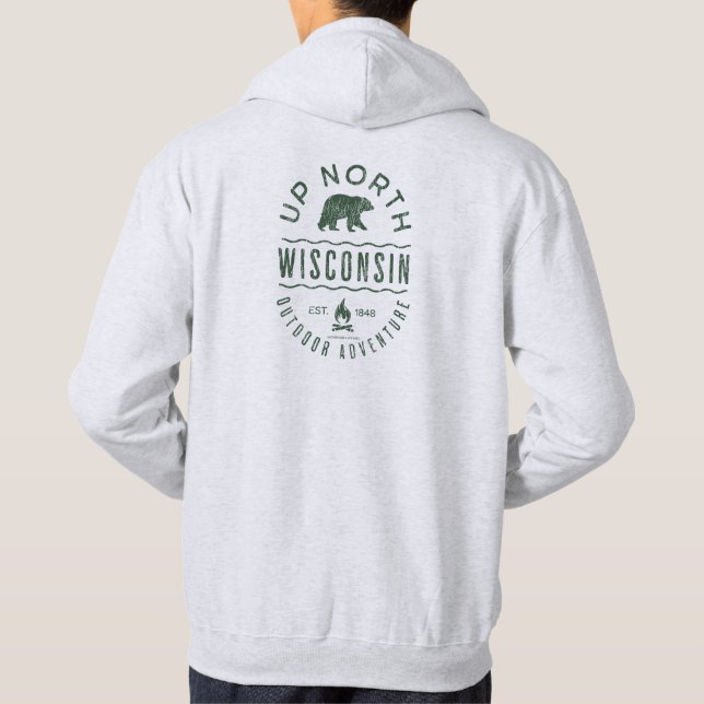 Veste À Capuche Vers le nord du Wisconsin (Dos)