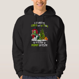 Veste À Capuche Vert Noël Tout Ce Dont J'Ai Besoin C'Est Du Café E