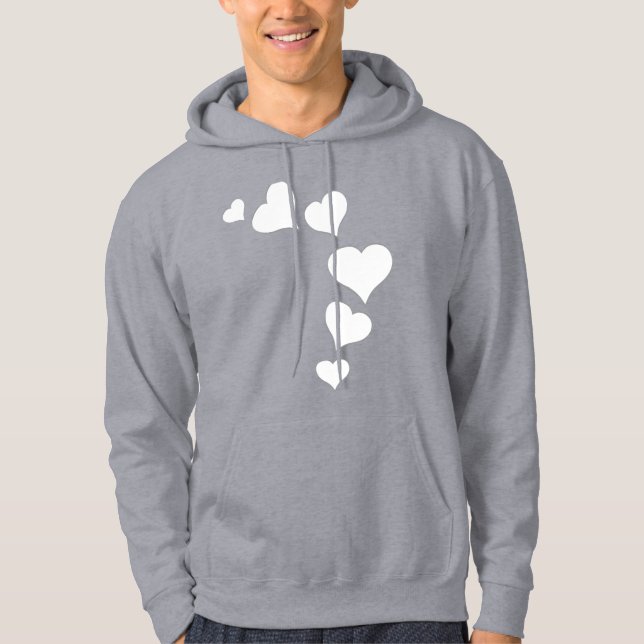 Veste À Capuche Vêtements à capuche de la Saint-Valentin Chemises  (Devant)