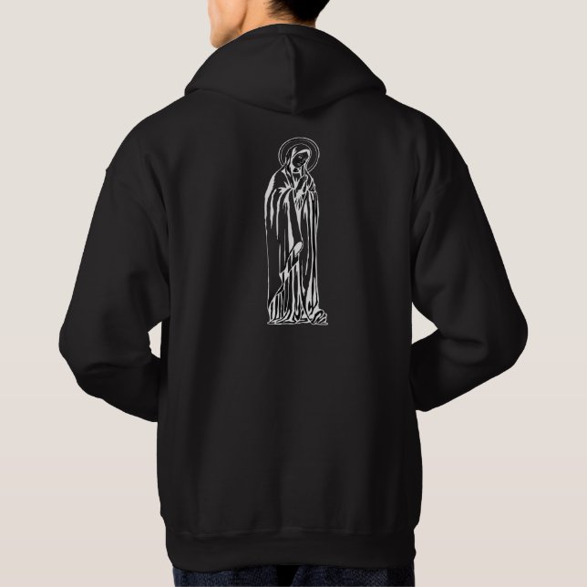 Veste À Capuche Vêtements à thème catholique Mère Marie Sainte  (Dos)