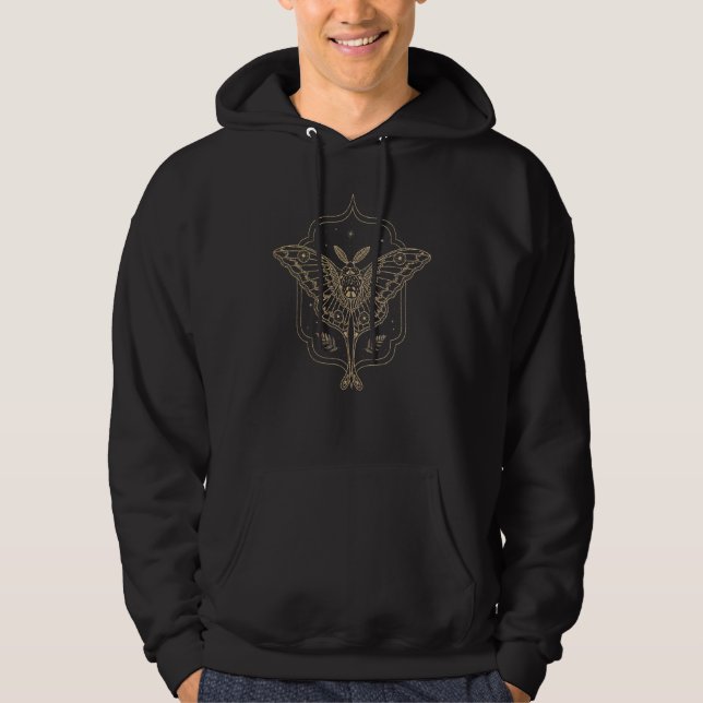 Veste À Capuche Vêtements Dark Academia Moth Esthétique Céleste As (Devant)