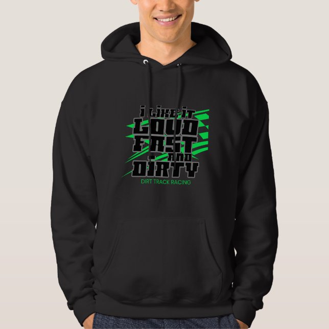 Veste À Capuche Vêtements de course modifiés pour Dirt Sprint Car  (Devant)