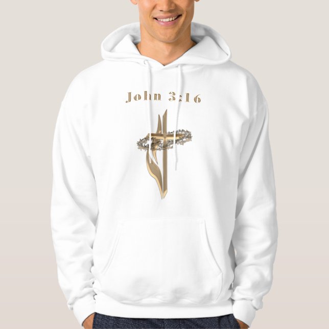 Veste À Capuche Vêtements de John 3:16 (Devant)