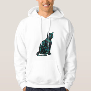 Veste À Capuche Vêtements de joueur de chat cyberpunk futuriste Cy