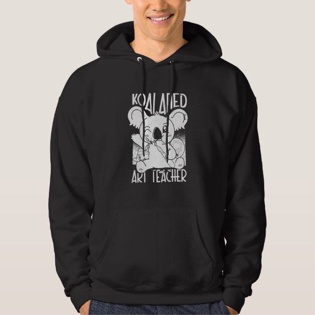Veste À Capuche Vêtements pour professeur d'art artiste enseigner  (Devant)