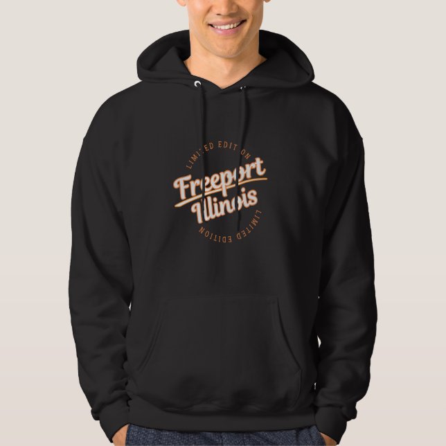 Veste À Capuche Vêtements Retro Athletic Freeport IL (Devant)