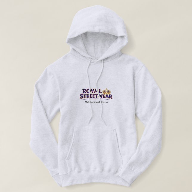 Veste À Capuche **Vêtements royaux de rue — Créés pour les rois et (Design devant)