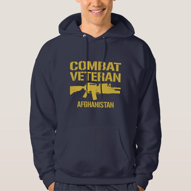 Veste À Capuche Vétéran de combat de l'Afghanistan (Devant)