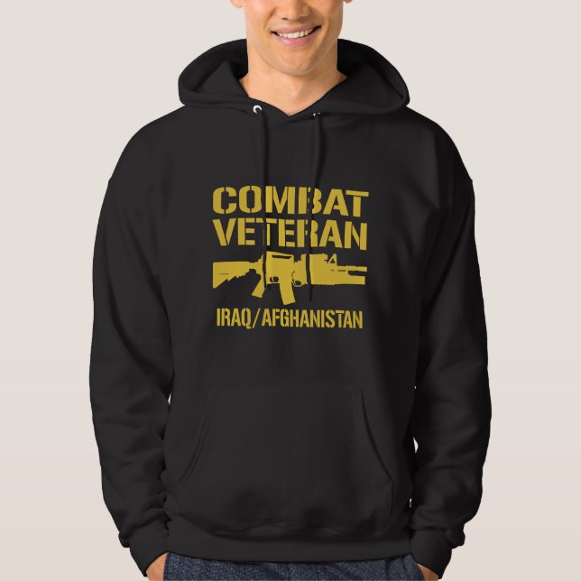 Veste À Capuche Vétéran de combat de l'Irak et de l'Afghanistan (Devant)