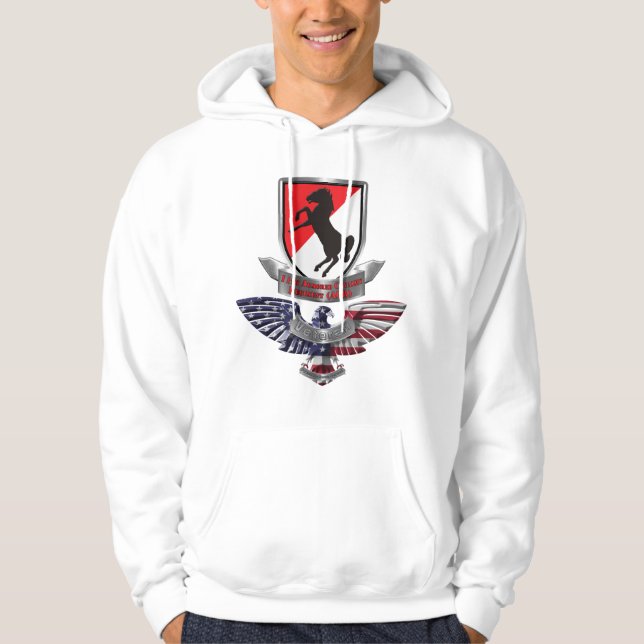 Veste À Capuche Vétéran du 11e régiment de cavalerie blindée (Devant)