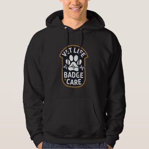 Veste À Capuche Vétérinaire Médecin Animalier Expert en Soins des