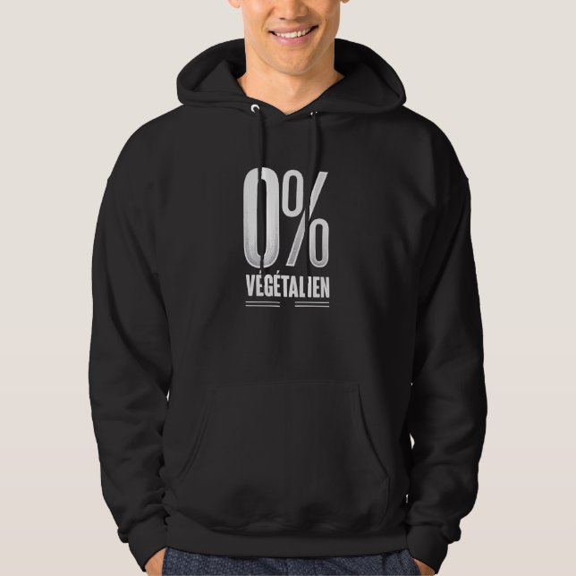 Veste À Capuche Viande fumée française - Zéro pour cent - Chef gri (Devant)