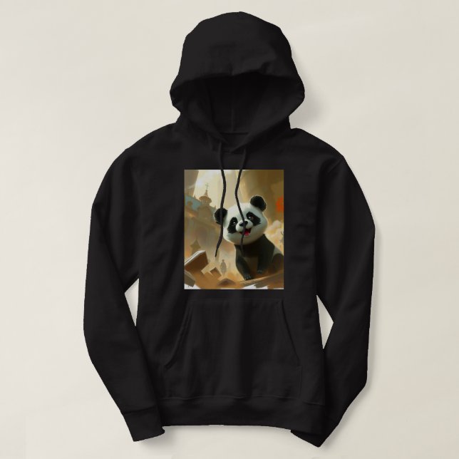 Veste À Capuche Vibes de Panda Mignon (Design devant)