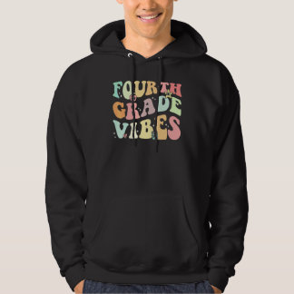 Veste À Capuche Vibes de quatrième année  Équipe de 4e année Rétro